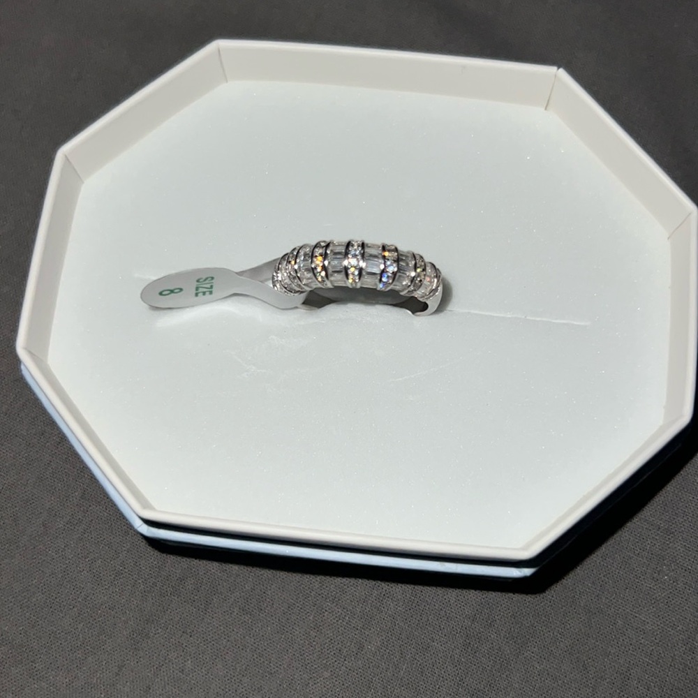NWT .925 Diamond Cubic Zirconia Ring (8)